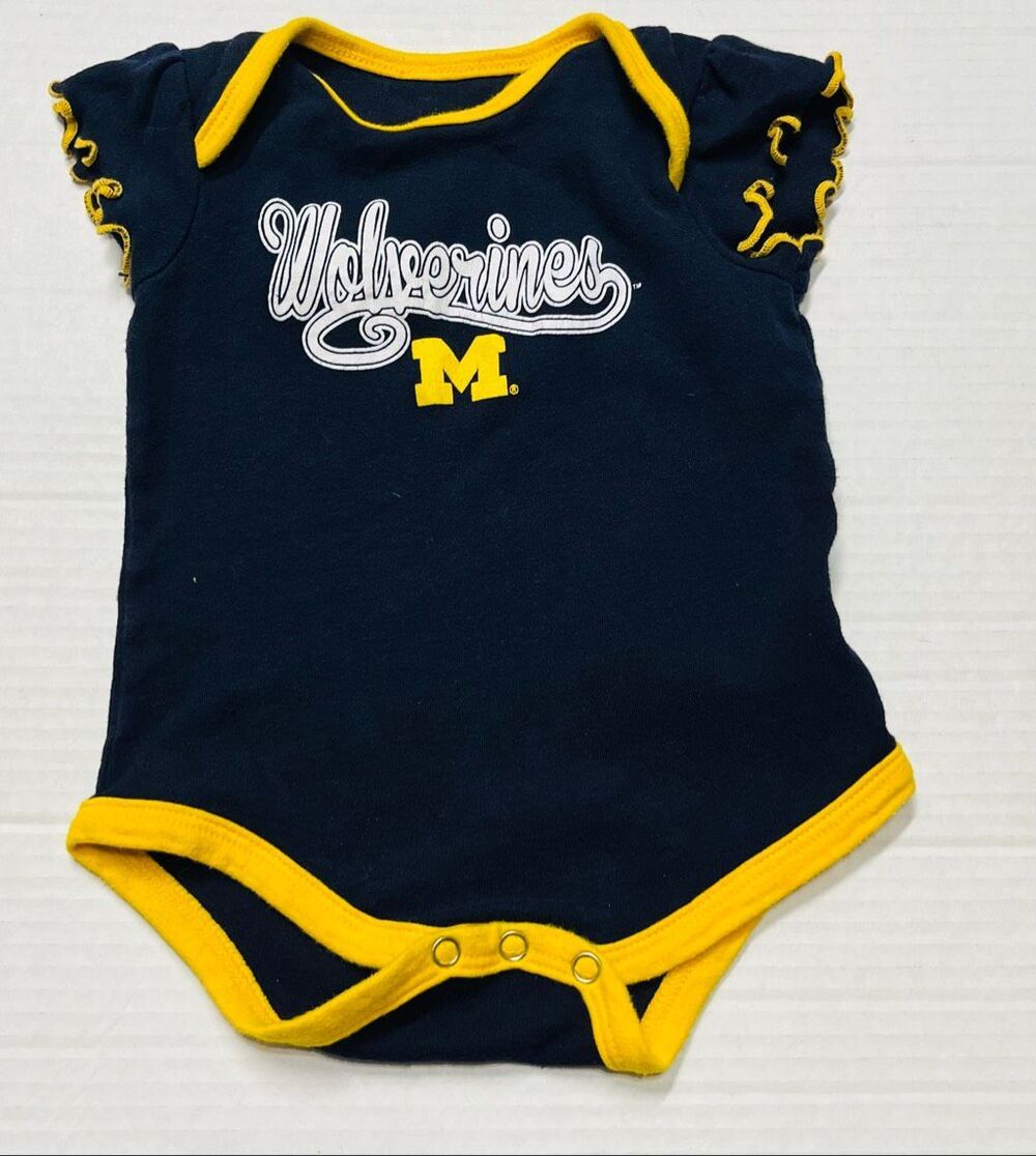 Gen2 Michigan Wolverines Bodysuit   Girls Size 3/6 Months